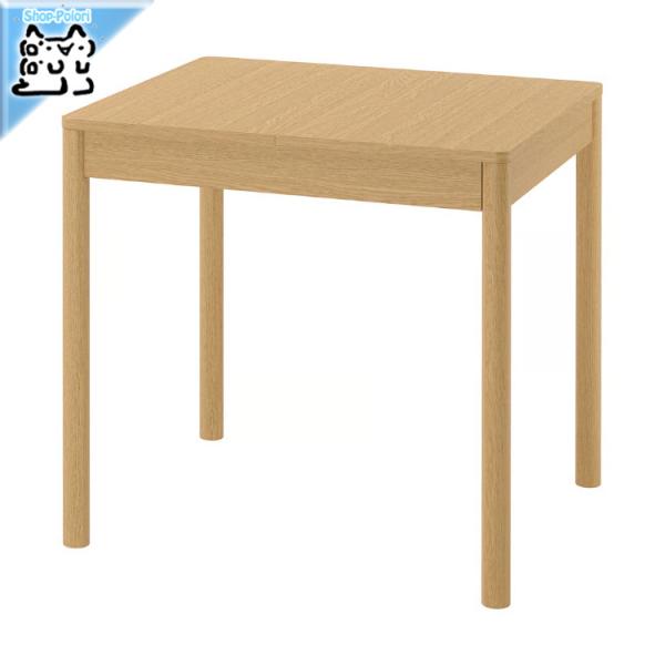 【 IKEA - イケア -】TONSTAD -トンスタード- 伸長式テーブル オーク材突き板 80...