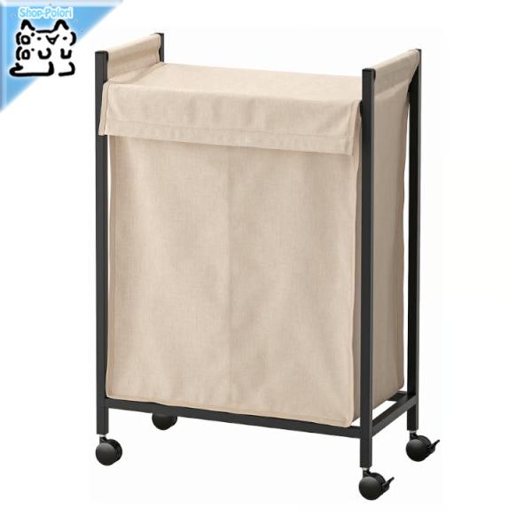 IKEA - イケア - ENHET -エーンヘート- ランドリーバッグ キャスター付き チャコール...