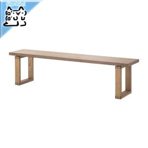 IKEA Original MORBYLANGA ベンチ オーク材突き板 ブラウンステイン 114 cm｜polori