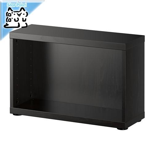 IKEA Original BESTA シェルフ/テレビ台　フレーム ブラックブラウン 60x20x...