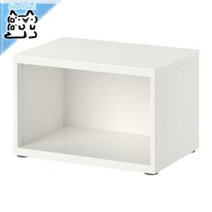 IKEA Original BESTA シェルフ/テレビ台　フレーム ホワイト 60x40x38 cm｜polori