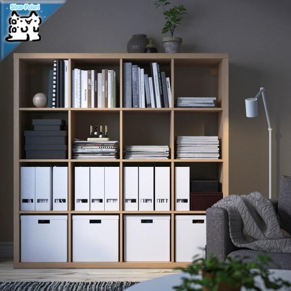 IKEA - イケア - KALLAX -カラックス- シェルフユニット ホワイトステインオーク調 ...