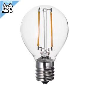 IKEA -イケア- LUNNOM -ルッノム- LEDサイン電球 E17 150ルーメン 球形 クリア 45 mm (505.393.90)｜polori