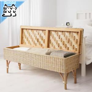 IKEA -イケア- TOLKNING - トルクニング - ベンチ 収納付き ハンドメイド 籐 120 cm (605.126.58)｜polori