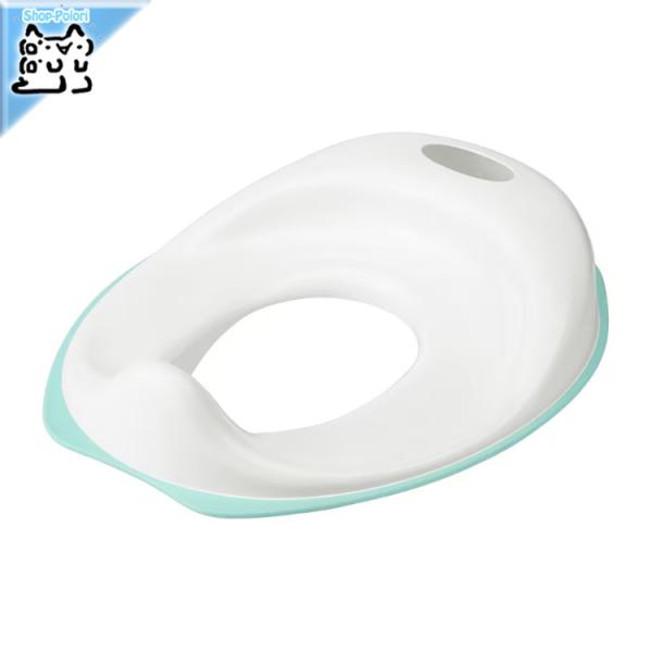 IKEA - イケア - TOSSIG -トッスィグ-  子供用 トイレ便座 ホワイト/ターコイズ ...