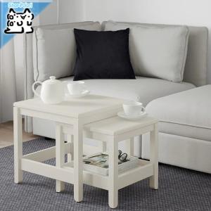 IKEA Original HAVSTA ネストテーブル サイドテーブル ホワイト 2点セット｜polori