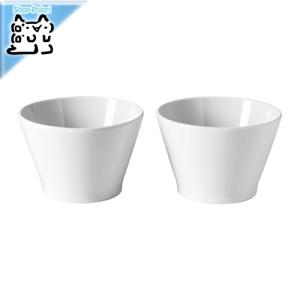 IKEA Original IKEA 365+ ボウル 斜め縁 ホワイト 10cm 2ピース｜polori