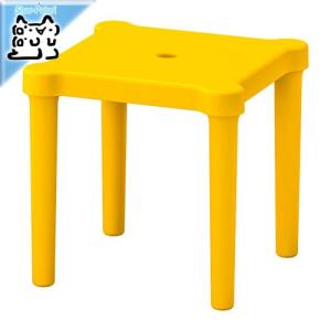 【IKEA -イケア-】UTTER -ウッテル- 子供用スツール 室内/屋外用 イエロー 28x28 cm (903.577.74)｜polori