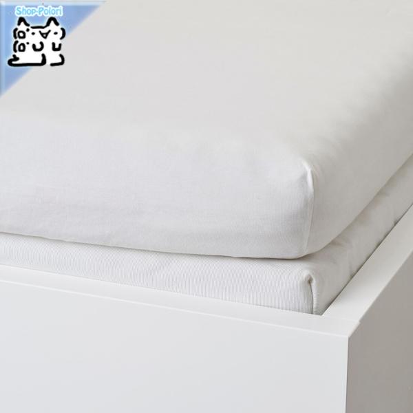 【IKEA Original】VARVIAL ボックスシーツ デイベッド用 ホワイト 80x200 ...