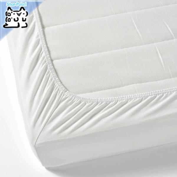 【IKEA Original】LEN -レーン- 子供用 ボックスシーツ ホワイト 80x130 c...