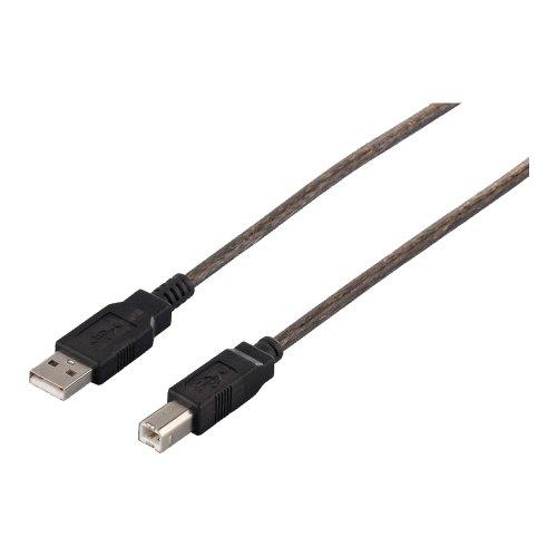 BUFFALO USB2.0ケーブル (A to B) 5m ブラックスケルトン BSUAB250B...