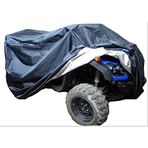 ATV バギー ボディー カバー トライク 大型 バイク 選べる 色 大きさ (ブラック, XL)