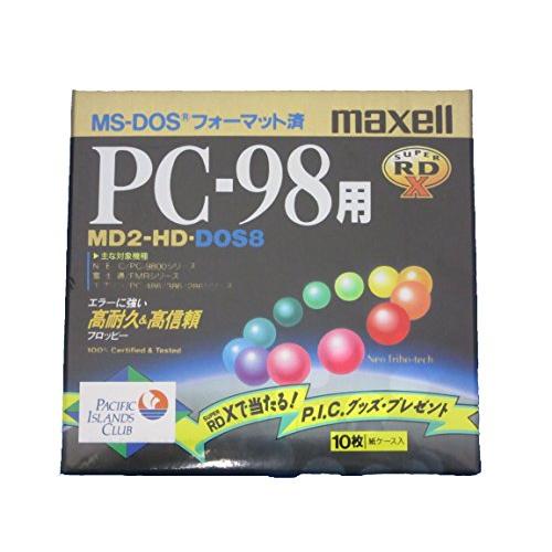 マクセル 5インチ2HDフロッピーディスク Super RD X PC-98フォーマット済10枚紙ケ...