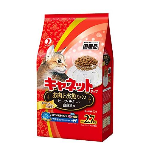 キャネットチップ キャットフード お肉とお魚ミックス 2.7kg