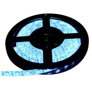 LEDテープライト 12V 防水 両端子 5メートル 3チップ (アイスブルー色/白ベース)｜polupolu-shop