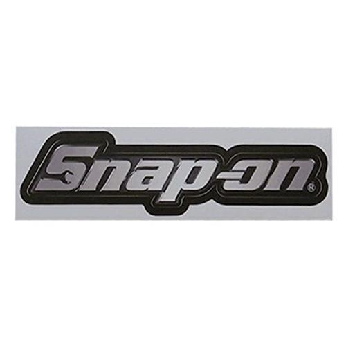 スナップオン(Snap On) ウォールステッカー 黒/銀 5.8×19.7cm ステッカー Sna...