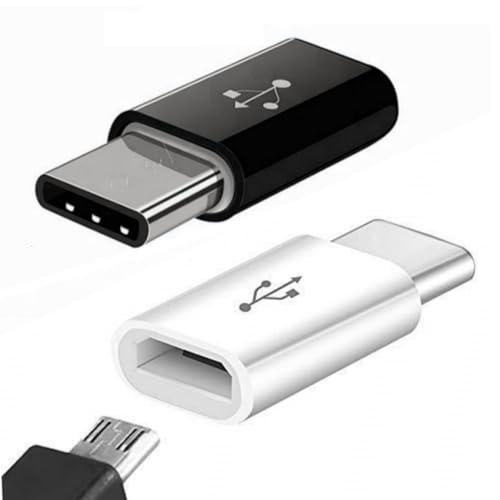 YOKELLMUX 2個セット USB Type Cアダプタ Micro USB(メス) to Ty...