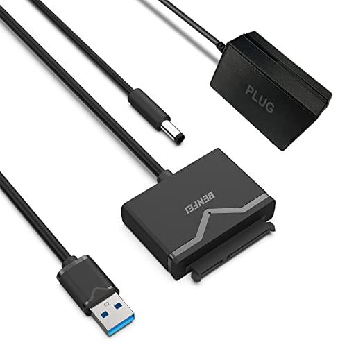 BENFEI SATA-USB 3.0ケーブル、USB 3.0-SATA IIIハードドライブアダプ...
