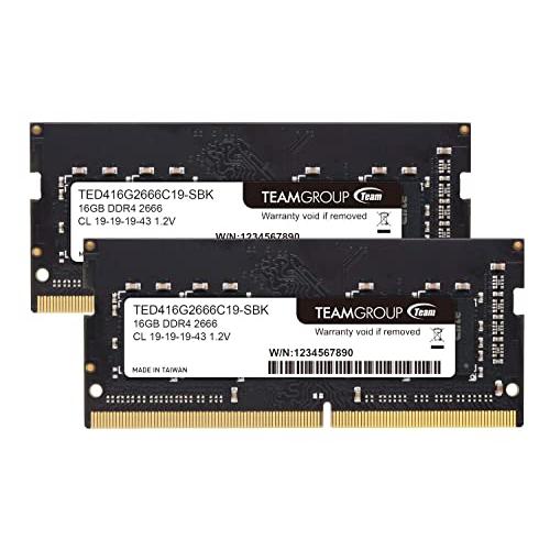 Team ノートPC用メモリ SO-DIMM DDR4 2666MHz PC4-21300 16GB...