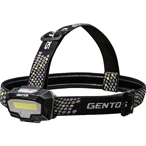 GENTOS(ジェントス) LED ヘッドライト 単4電池式 強力 400ルーメン 白/赤 2色 コ...