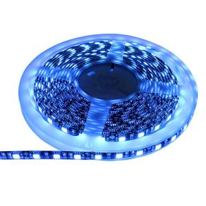 LEDテープライト 12V 防水 両端子 5メートル 3チップ (アイスブルー色/黒ベース)｜polupolu-shop