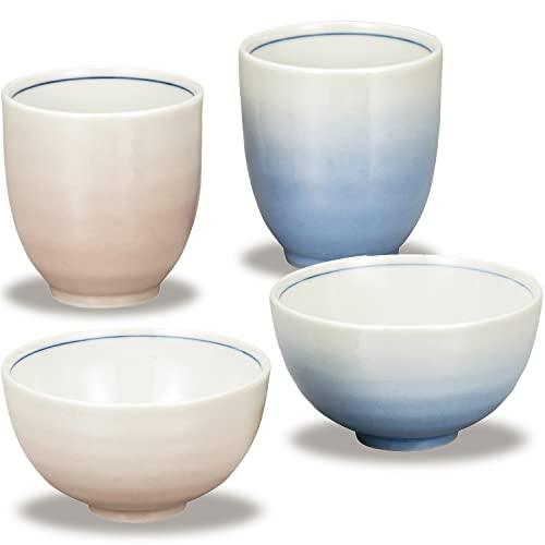 夫婦茶碗 湯呑み ペア 食器セット 九谷焼 釉彩 陶器 茶碗 ブランド 和食器 日本製