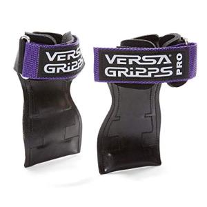 Versa Gripps PRO バーサパワーグリップ 筋力トレーニング・リストストラップ made in the USA (Purple/ムラサキ,｜polupolu-shop