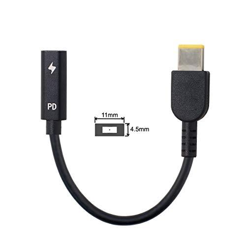 JSER Type C USB-C メス入力 - DC電源 PD充電ケーブル ノートパソコン用 18...