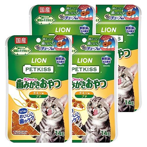 ライオン (LION) ペットキッス (PETKISS) 猫用おやつ ネコちゃんの歯みがきおやつ プ...