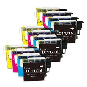 brother インクカートリッジ ブラザー LC11 LC16互換プリンターインクLC11-4PK LC16-4PK 12本セット(4色セットx3)｜polupolu-shop