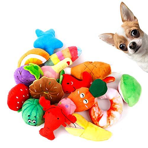 犬おもちゃ 犬用噛むおもちゃ 音の出るおもちゃ ペットぬいぐるみ 投げるおもちゃ 【16点セット】 ...