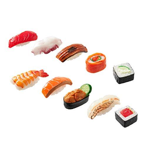 寿司マグネット 10個セットA 食品サンプル お寿司 本物そっくり プレゼント 冷蔵庫 ホワイトボー...