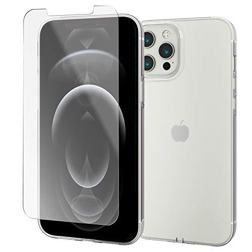 【ケース・フィルムセット】 エレコム iPhone 12 Pro Max ソフトケース Qi充電対応...