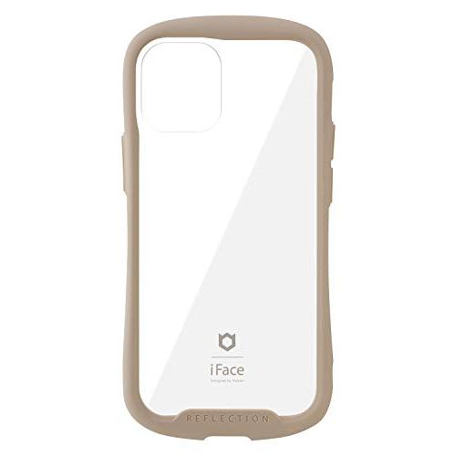 iFace Reflection iPhone 12 mini ケース クリア 強化ガラス (ベージ...