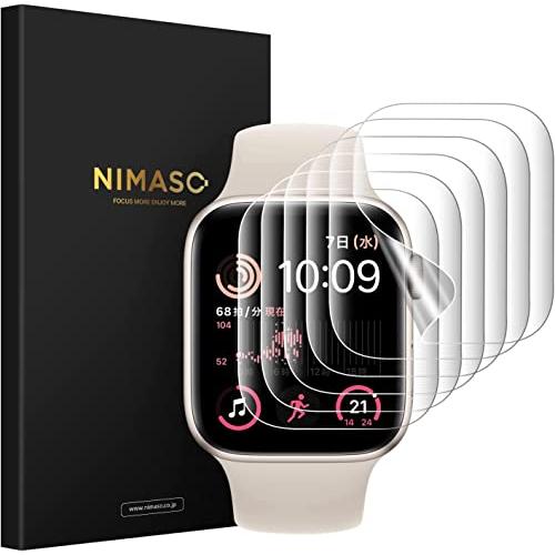 【6枚組】 NIMASO 液晶 保護 フィルム 38 / 40mm Apple Watch seri...