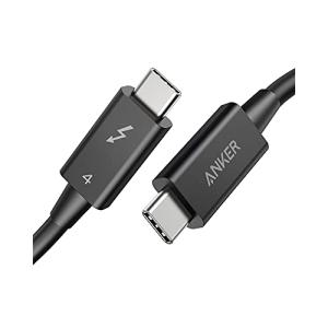 Anker USB-C & USB-C Thunderbolt 4 100W ケーブル 0.7m ブラック 100W出力 8K対応 40 Gbps 高｜polupolu-shop