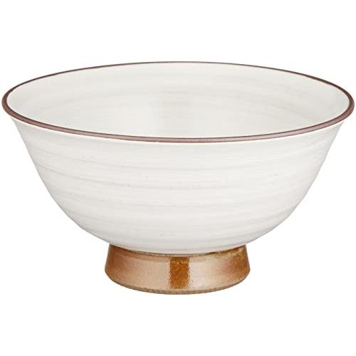 西海陶器 波佐見焼 お茶碗 飯碗 大きめ 白 約13cm 日本製 74001