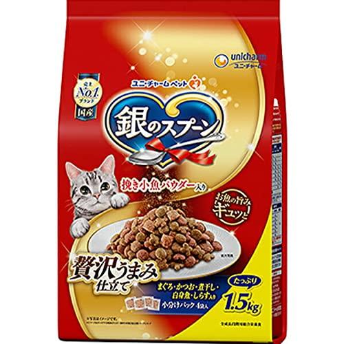 ユニ・チャーム 【セット販売】銀のスプーン ドライ 贅沢うまみ仕立て まぐろ・かつお・煮干し・白身魚...