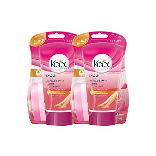 ヴィート Veet リッチ バスタイム 除毛クリーム しっかり除毛 150g × 2個 スポンジ付き...