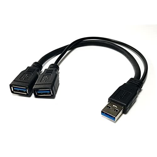 Access 【 30cm 】USB 3.0 二股ケーブル,USB 3.0 Aオスto USB 3....