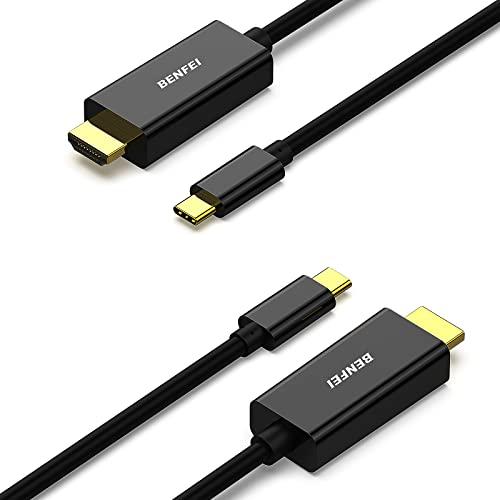 BENFEI 2個 0.9m USB Type C - HDMI ケーブル【4K@30Hz UHD映...