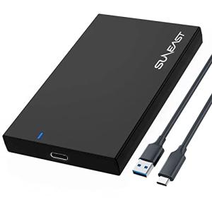 SUNEAST 2023年モデル 2.5インチ HDD SSD 外付けケース 【USB 3.1 Gen 1規格】 SATA 3.0 Type-C接続