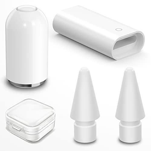 4個セット Apple Pencil 充電アダプター 交換用ペン先/キャップ 第1世代 充電、MAC...