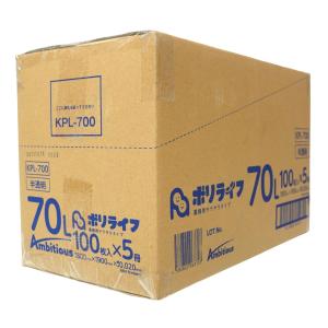 ゴミ袋 70L 半透明 袋入り 100枚 0....の詳細画像5