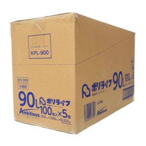 ゴミ袋 90L 半透明 袋入り 100枚 0....の詳細画像5