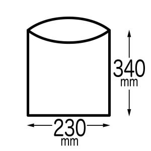 ロール巻きポリ袋 (ミシン目付) 12号 半透...の詳細画像2