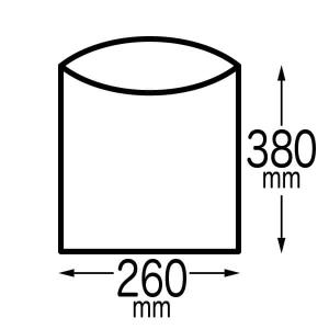ロール巻きポリ袋 (ミシン目付) 13号 半透...の詳細画像2
