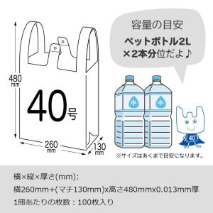 レジ袋 薄手 西日本 40号 (東日本30号)...の詳細画像2