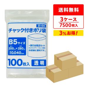 サンキョウプラテック（SANKYO PLATEC） チャック付きポリ袋 A4サイズ