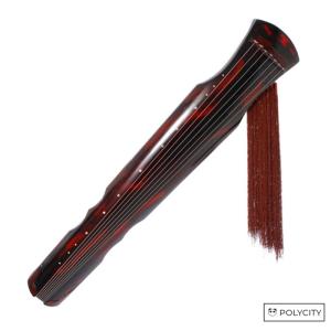 ☆クラシック作品☆ 古琴 伏羲式 古い桐の木 黒檀木